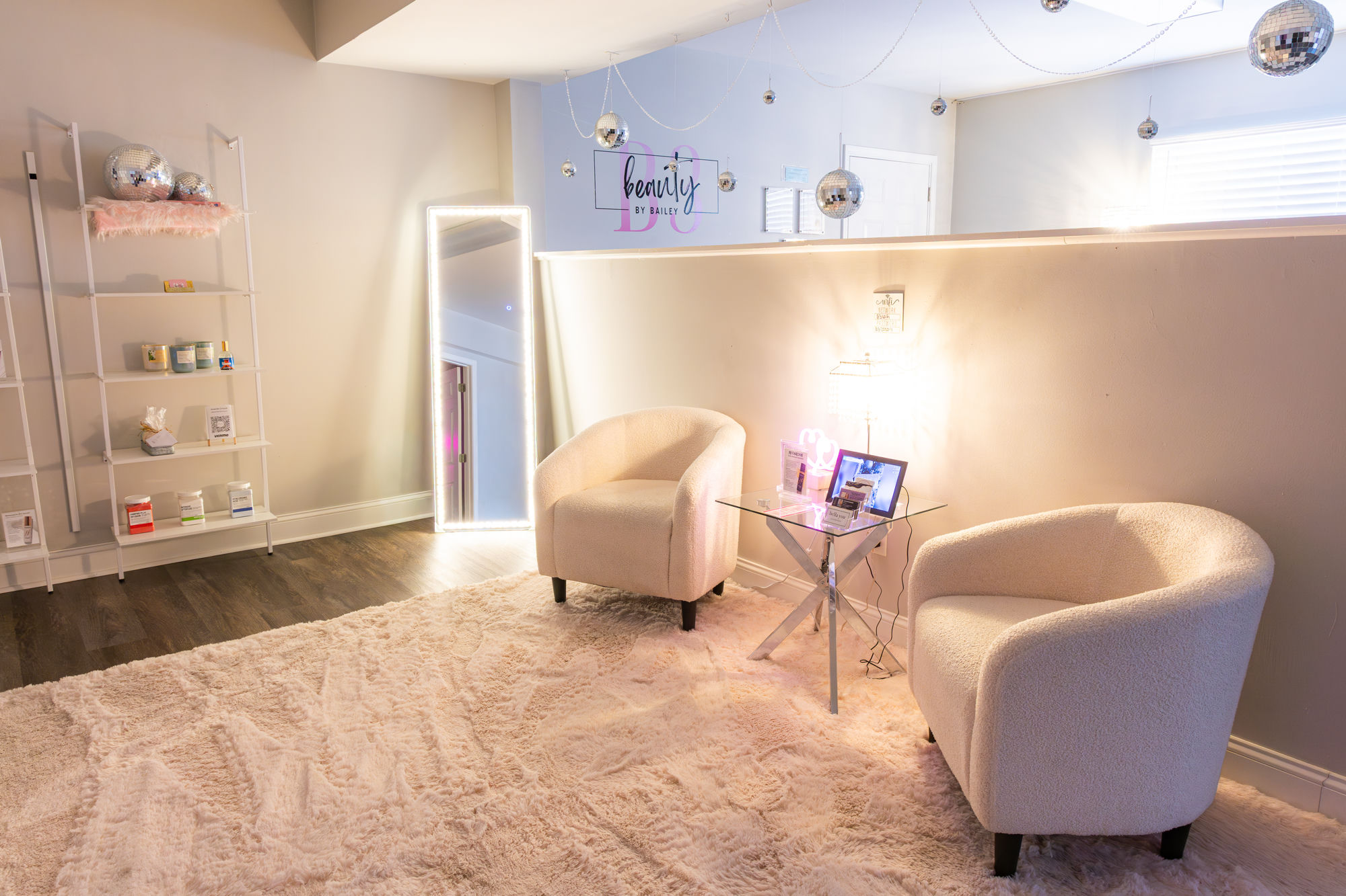 Luxury spa treatment room at B3 Beauty By Bailey